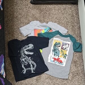 Dinosaur Graphic Kids T-Shirts - Set of 3